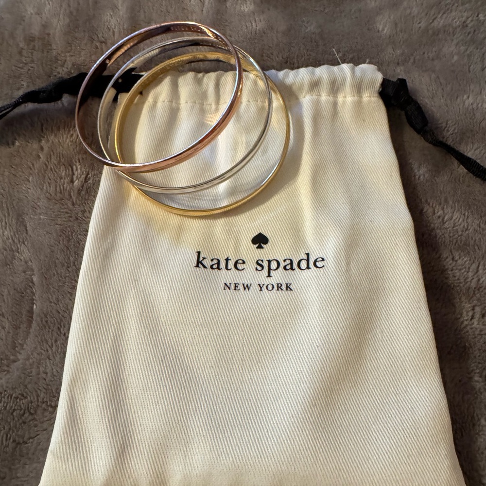 Kate Spade Shiny Gold Bangles